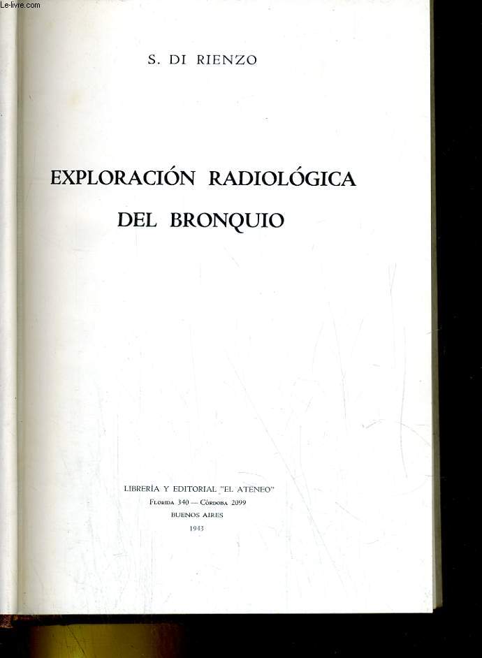 Exploracion radiologica del bronquio
