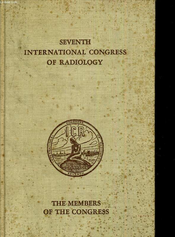 Seventh international congress of radiology.