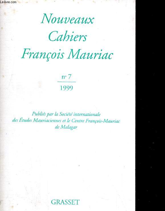 Nouveaux cahiers franois Mauriac n7.