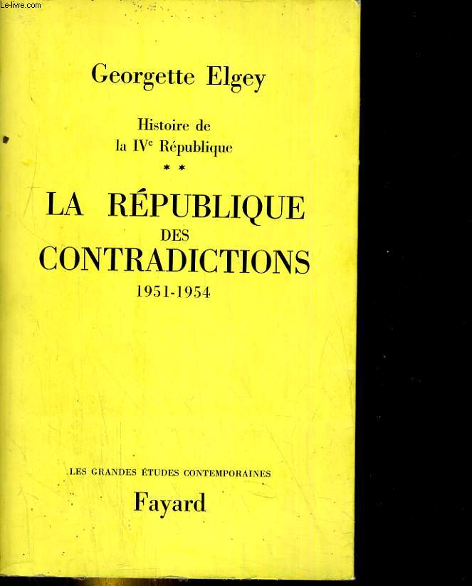 La rpublique des contradictions 1951-1954