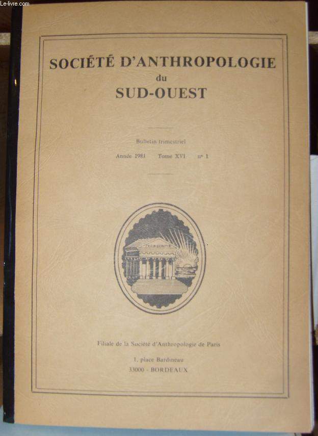 Socit d'anthropologie du sud-ouest