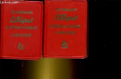 Dictionnaires lilliput Allemand Franais et Franais allemand