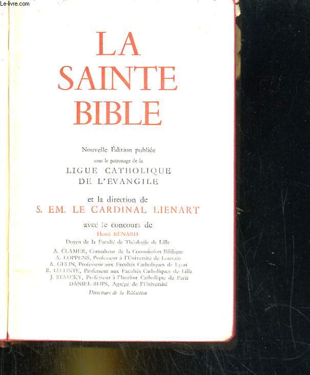 La Sainte Bible