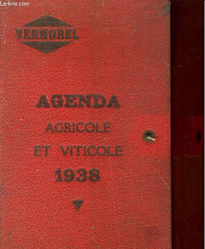 Agenda agricole et viticole 1938