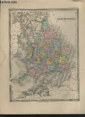 Carte de l'Angleterre.