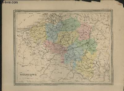 Carte de la Belgique.