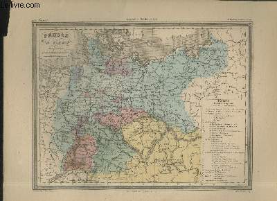 Carte de la Prusse et de l'Empire d'Allemagne.