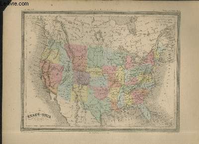 Carte des Etats-Unis.