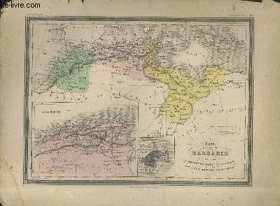 Carte de la Barbarie; contenant l'Empire de Maroc, l'Algrie et les Beyliks de Tunis et de Tripoli