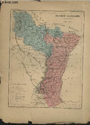 Plan de l'Alsace-Lorraine.