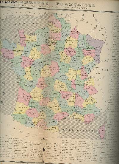 Carte des clbrits franaises avec leur dpartements de naissance.