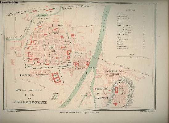 Plan de Carcassonne.