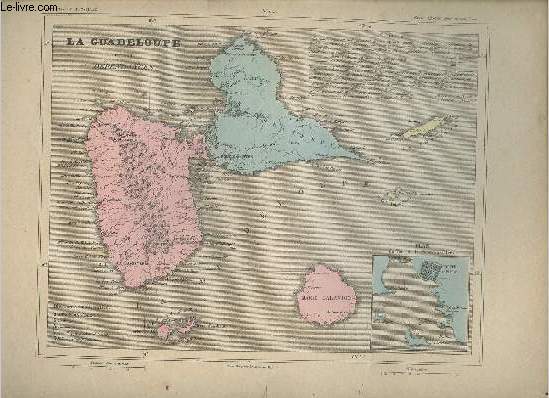 Cartes de La Guadeloupe et de La Guyanne.