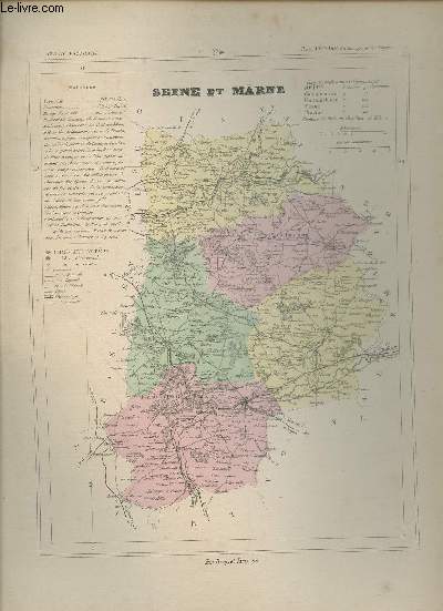 Carte de la Seine et Marne.