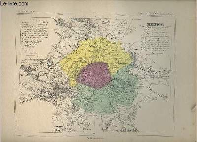 Cartes du dpartement de la Seine et de Paris