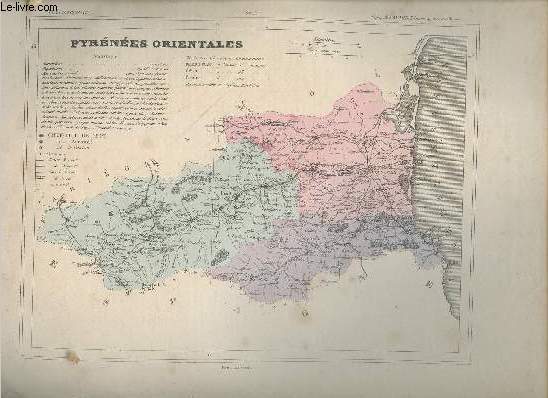 Carte des Pyrnes-Orientales.