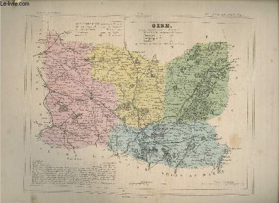 Carte de l'Oise.