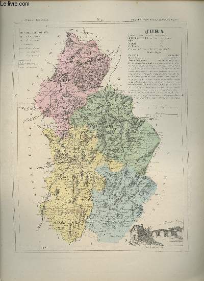 Carte du Dpartement du Jura.