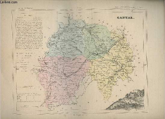 Carte du Cantal.