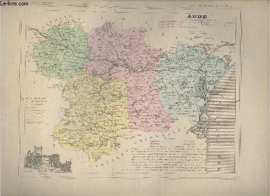 Carte de l'Aude.