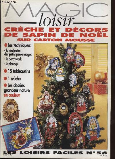 MAGIC LOISIR Crèche et décors de sapin de Noël sur carton mousse. LES LOISIRS... - Photo 1/1