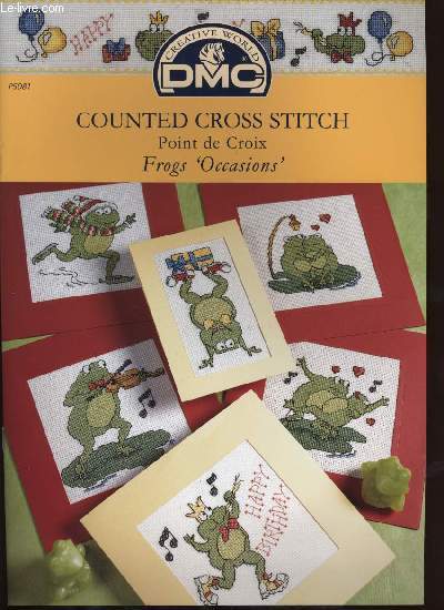 COUNTED CROSS STITCH Point de croix Frogs 