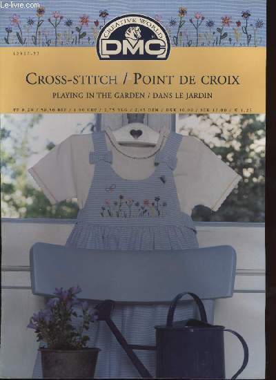 CROSS-STITCH / POINT DE CROIX playing in the garden / dans le jardin