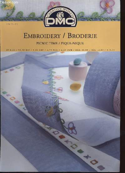 EMBROIDERY / BRODERIE picnic time / pque-nique