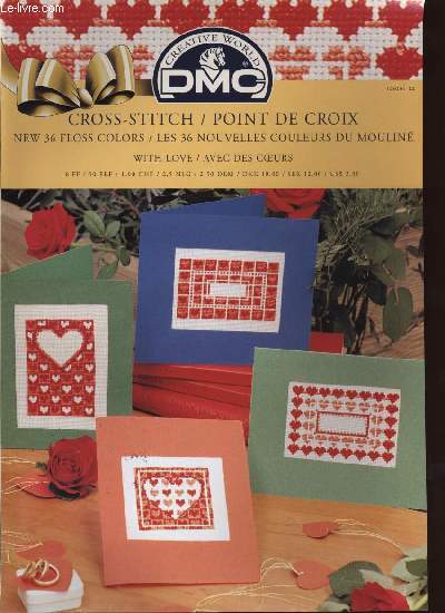 CROSS-STITCH / POINT DE CROIX with love / avec des coeurs