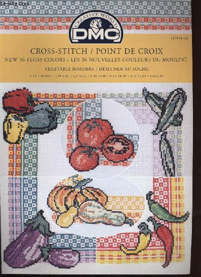 CROSS-STITCH / POINT DE CROIX vegetable borders / djeuner au soleil