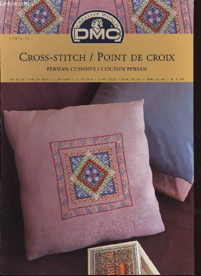 CROSS-STITCH / POINT DE CROIX persian cushion / coussin persan