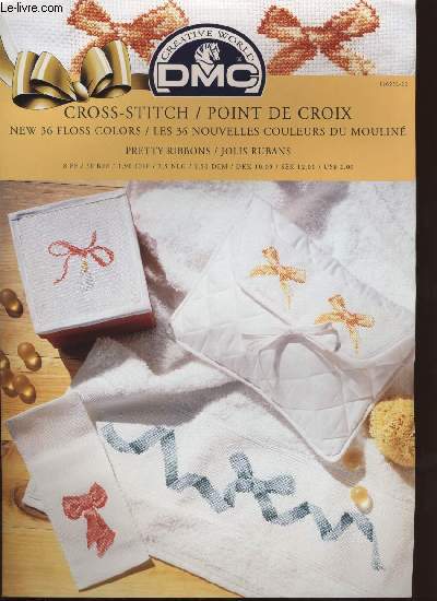 CROSS-STITCH / POINT DE CROIX pretty ribbons / jolis rubans