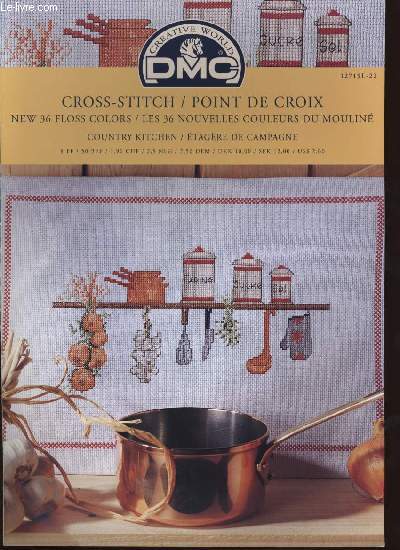 CROSS-STITCH / POINT DE CROIX country kitchen / tagre de campagne