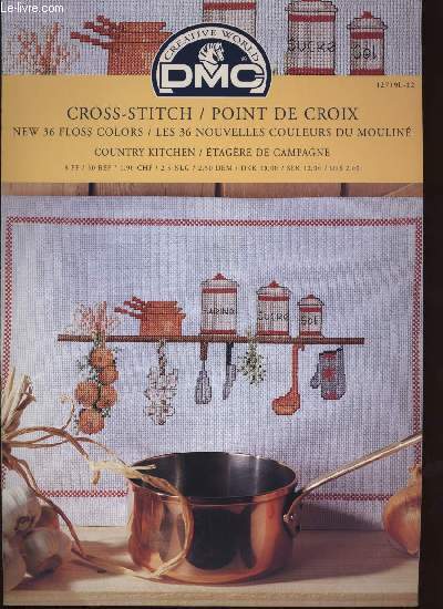 CROSS-STITCH/ POINT DE CROIX country kitchen / tagre de campagne