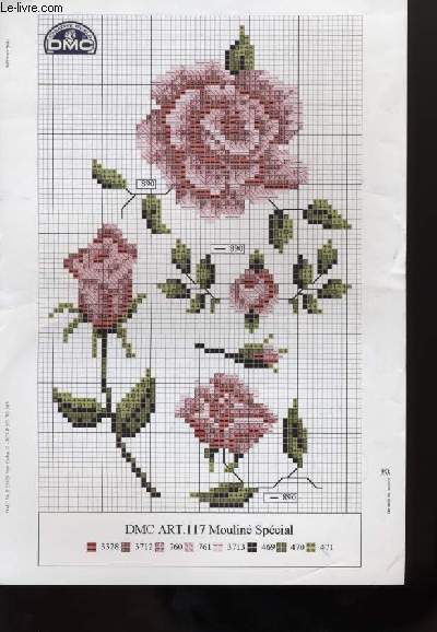 CROSS-STITCH / POINT DE CROIX passion for roses / passion en roses