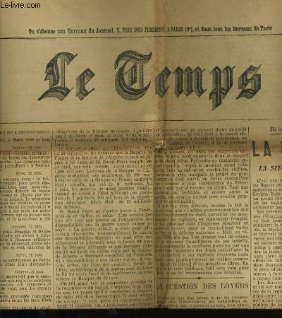 LE TEMPS.