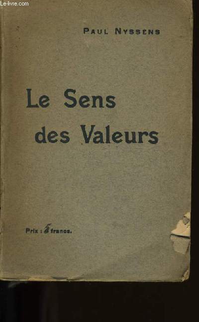 LE SENS DES VALEURS.