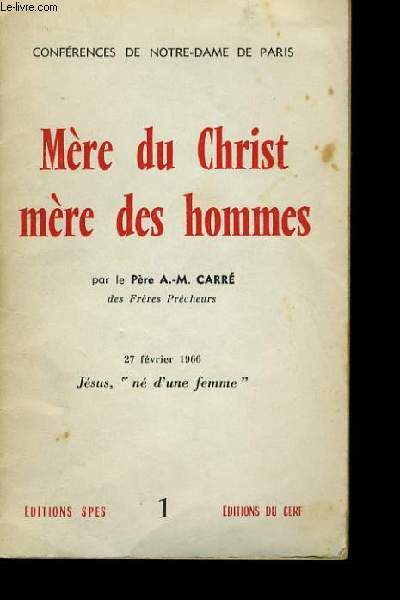 MERE DU CHRIST, MERE DES HOMMES. EN 6 TOMES.