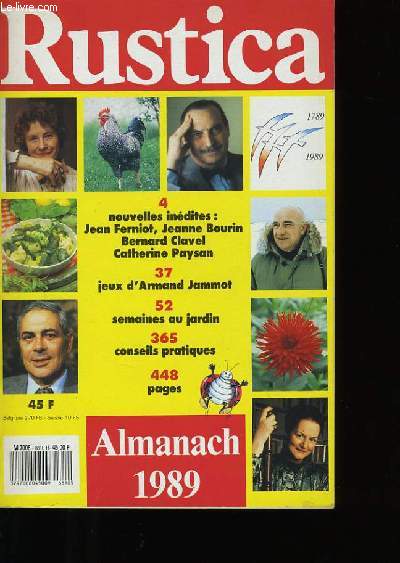 ALMANACH RUSTICA 1989.
