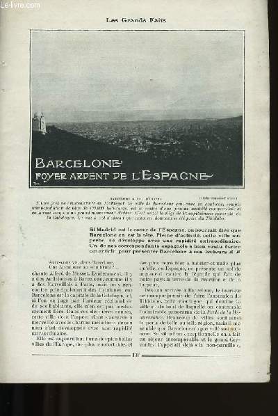 BARCELONE FOYER ARDENT DE L'ESPAGNE.