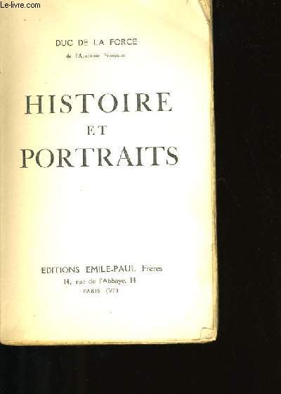 HISTOIRES ET PORTRAITS.