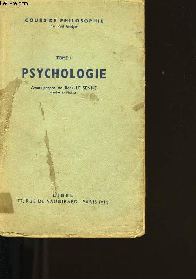 PSYCHOLOGIE TOME1.