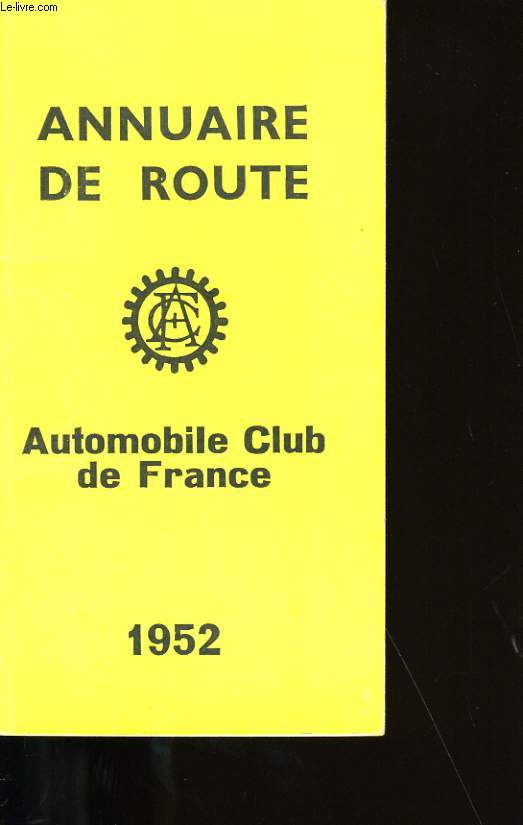 ANNUAIRE DE ROUTE.