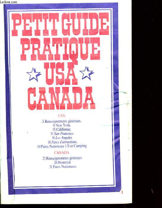 PETIT GUIDE PRATIQUE USA, CANADA.
