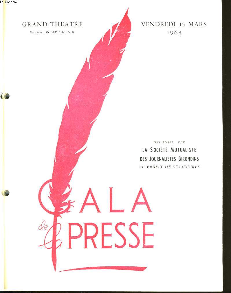 GALA DE LA PRESSE.