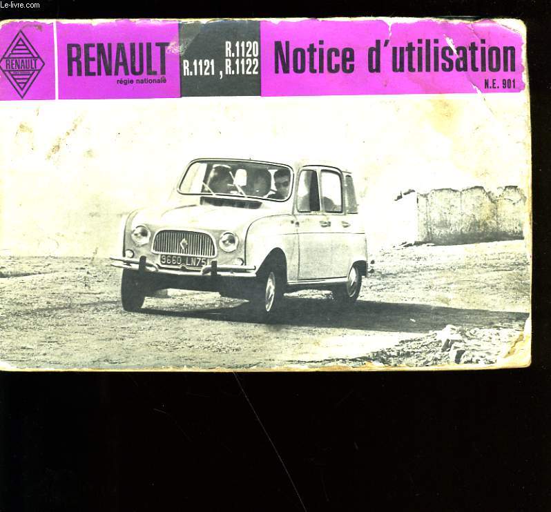 RENAULT. NOTICE D'UTILISATION.