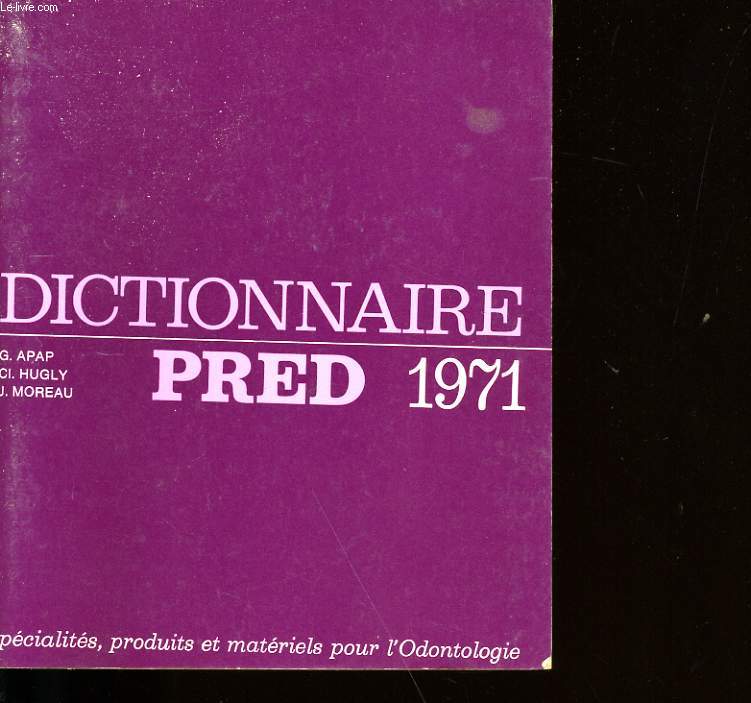 DICTIONNAIRE PRED 1971.