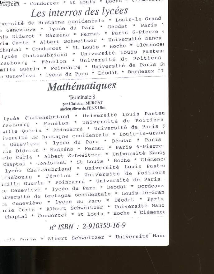 MATHEMATIQUES.