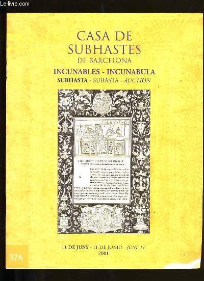 CATALOGUE DE LIVRES. CASA DE SUBHASTES DE BARCELONA.