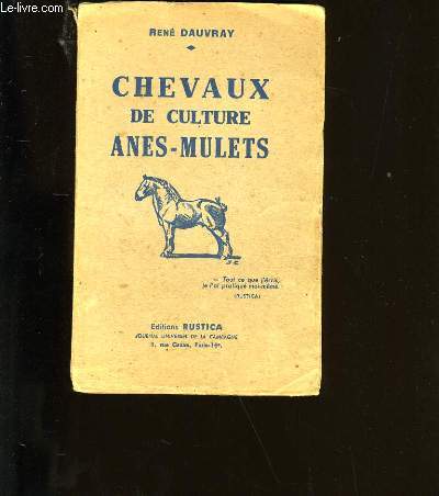 CHEVAUX DE CULTURE ANES-MULETS.